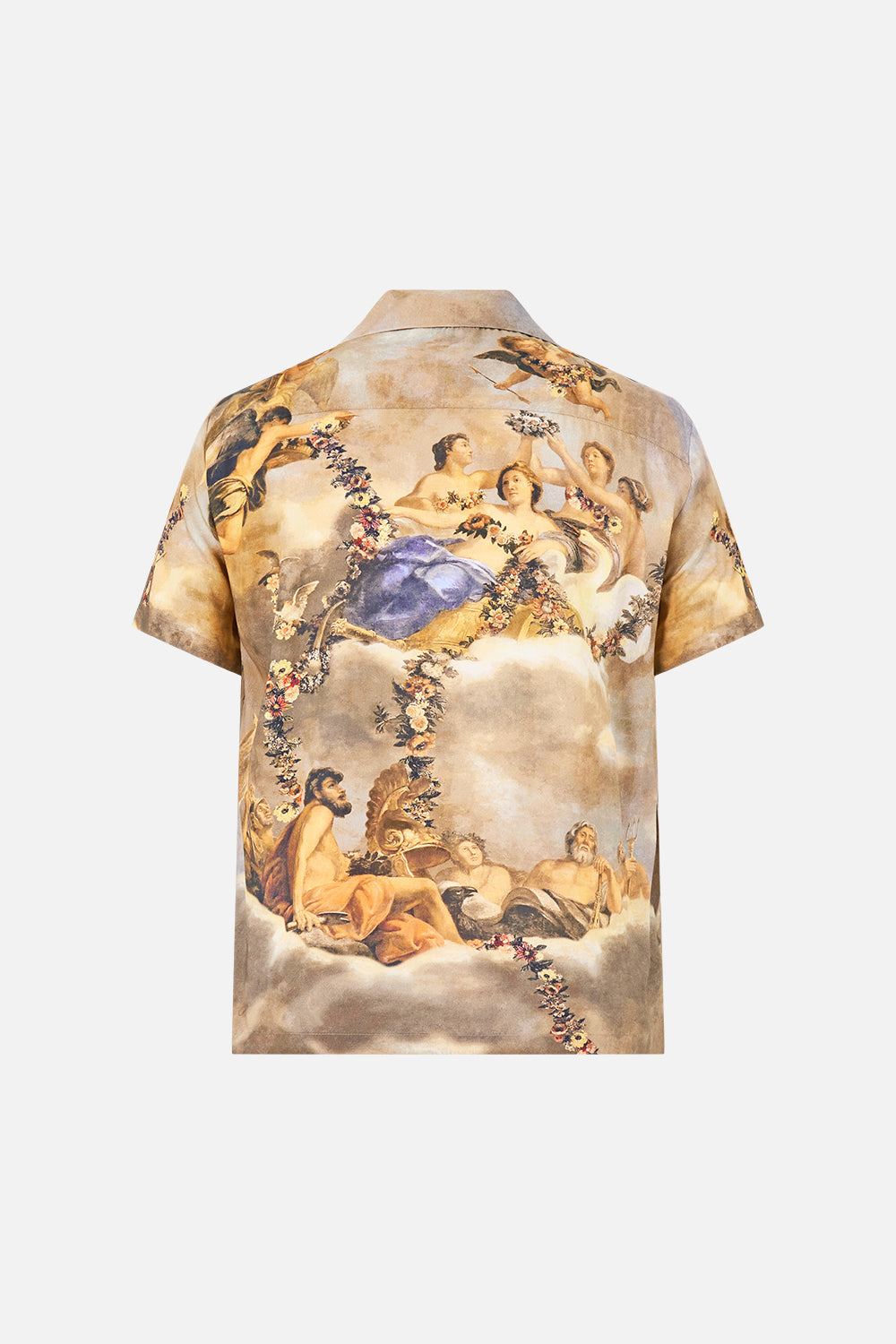 SHORT SLEEVE CAMP COLLARED SHIRT QUEEN OF BOHEMIA