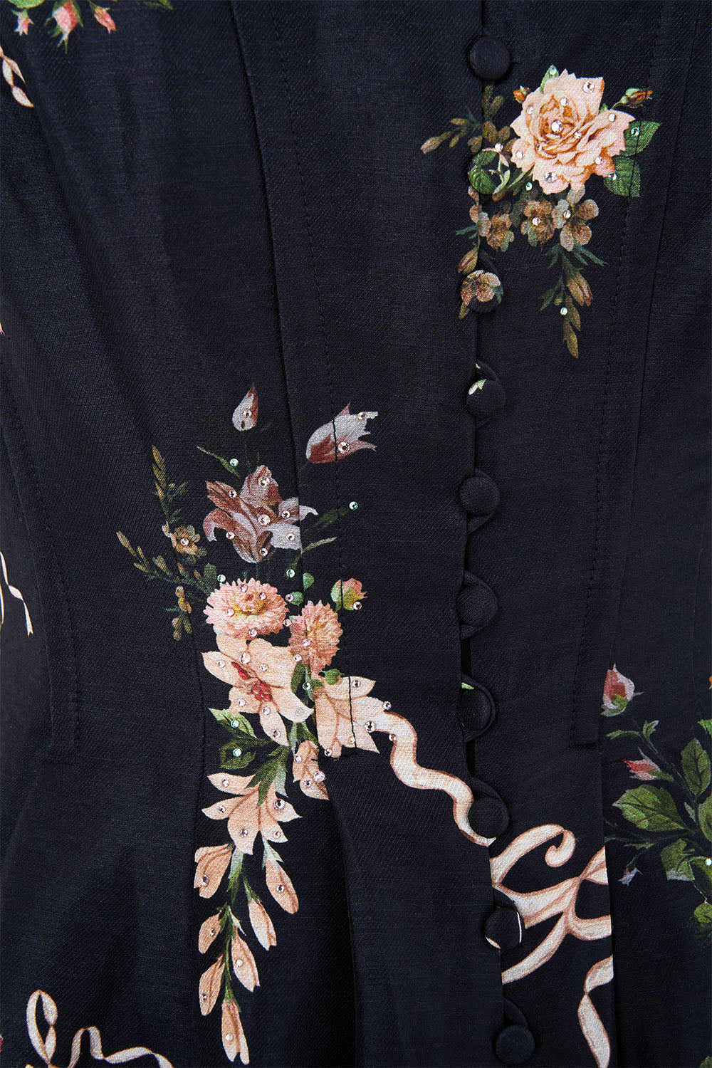 CORSET DRESS WITH LONG FLARED SKIRT VERSAILLES OR DIE