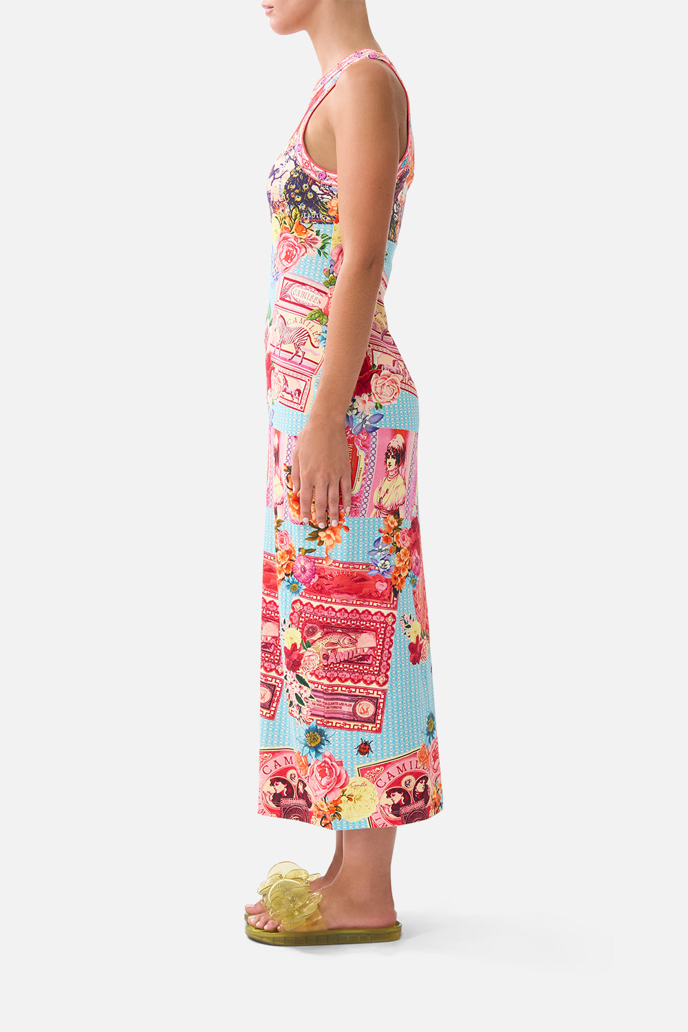 Papers And Curious Capers Jersey Tank Dress | CAMILLA US – CAMILLA