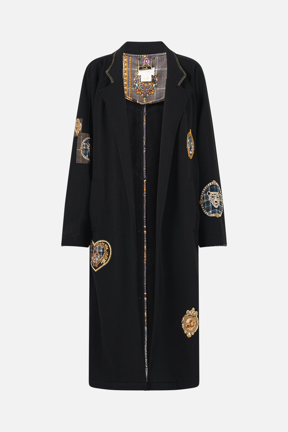 The CAMILLA Sweat Trench Coat Animals in the Palace in our Animals in the Palace print.