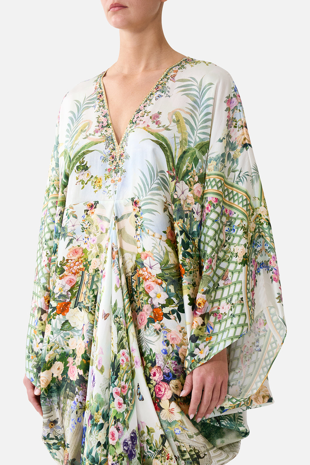The CAMILLA T SHAPE LONG KAFTAN ART FOR THE EMPRESS