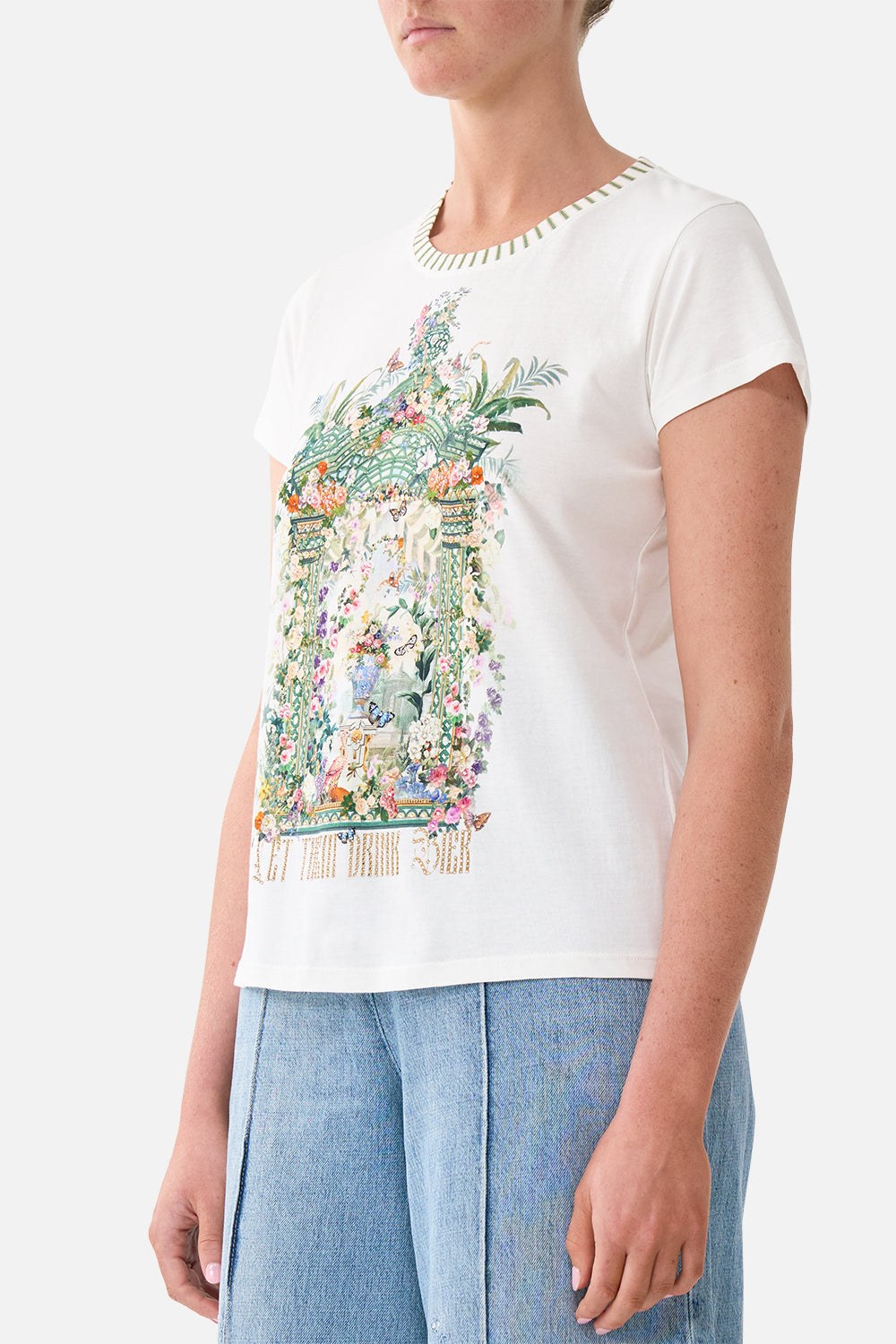 The CAMILLA SLIM FIT ROUND NECK T-SHIRT ART FOR THE EMPRESS
