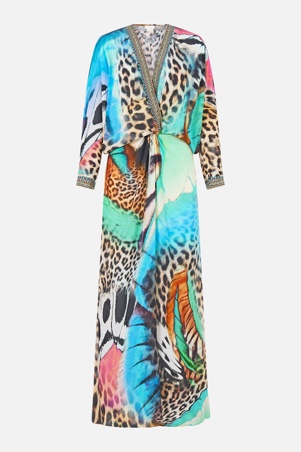 The CAMILLA TWIST FRONT BATWING DRESS BUTTERFLY BOHEMIA