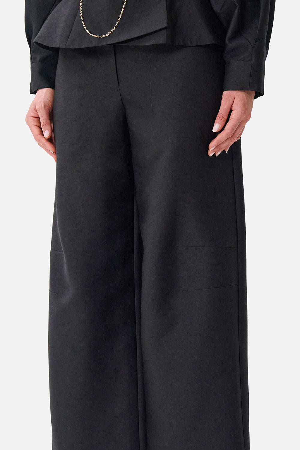 The CAMILLA RELAXED TROUSER WITH BACK YOKE LEOPARD LIBERTINE