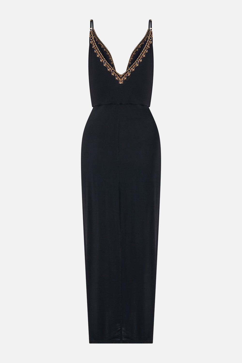 The CAMILLA STRAPPY DRESS WITH TWIST FRONT LEOPARD LIBERTINE