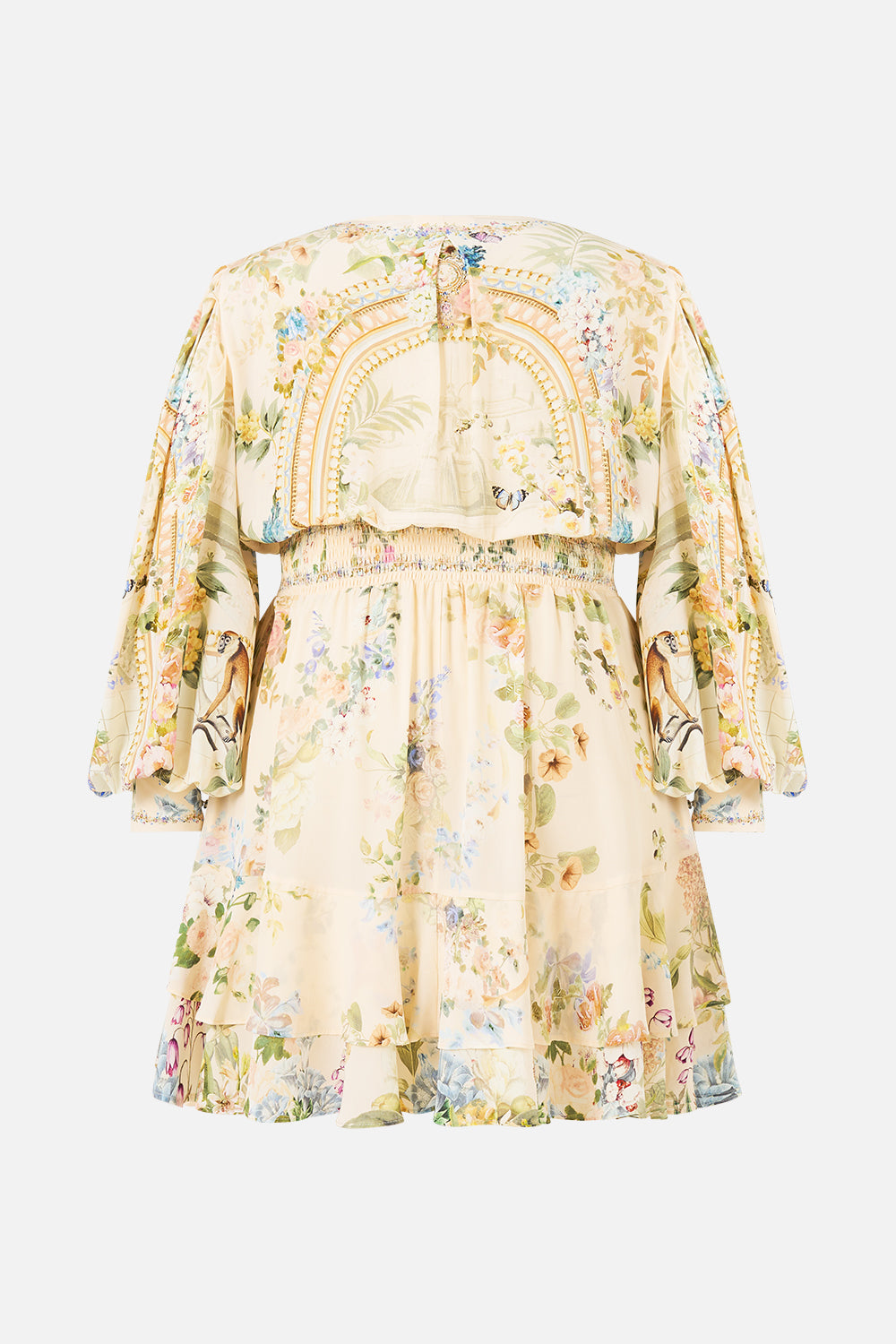 VESTIDO CON VOLANTES ABOTONADO DELANTERO OBRA MAESTRA DE VERANO