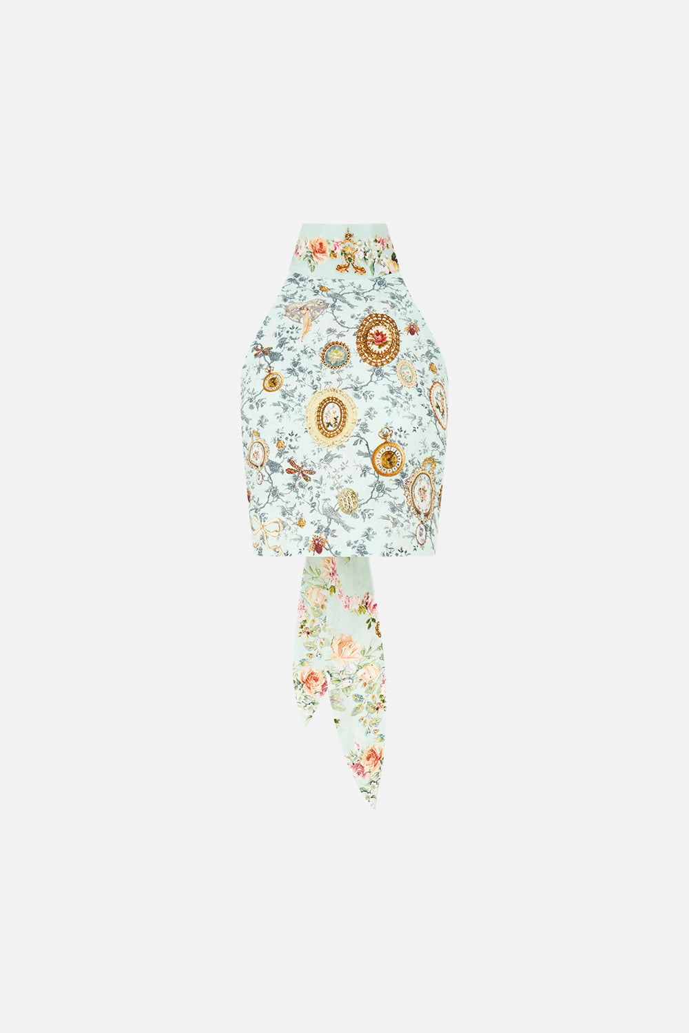 TOP ATADO AL CUELLO REVERSIBLE WILDFLOWER WUNDERLAND