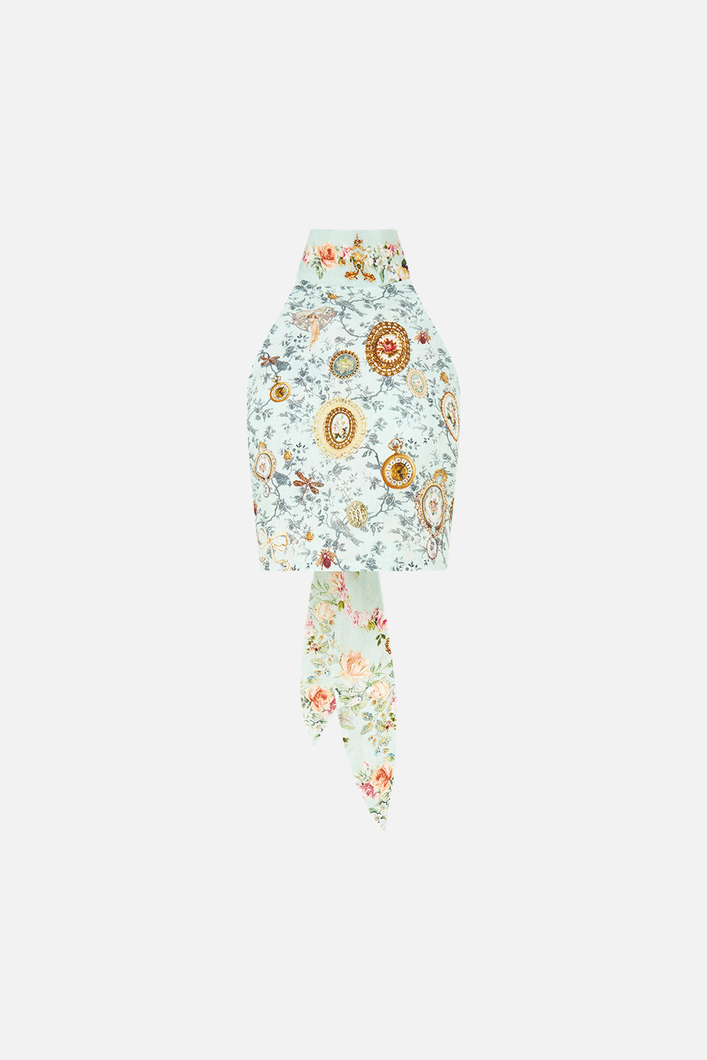 The CAMILLA REVERSIBLE HALTER TIE BACK TOP WILDFLOWER WUNDERLAND