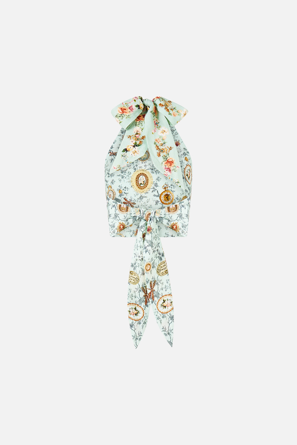 TOP ATADO AL CUELLO REVERSIBLE WILDFLOWER WUNDERLAND