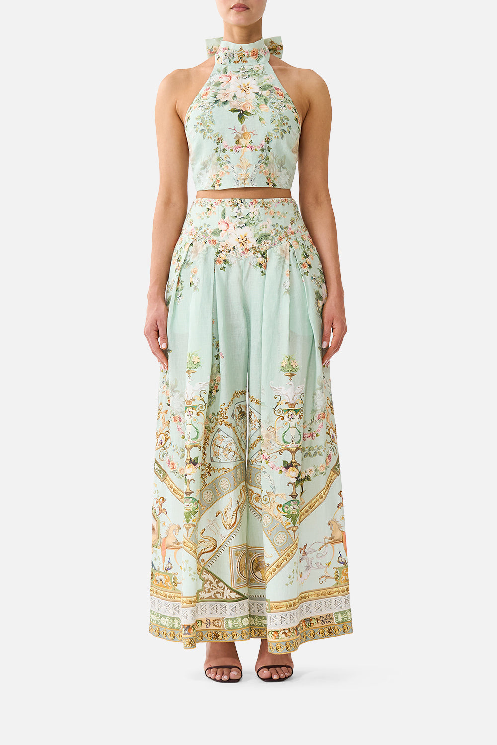 TOP ATADO AL CUELLO REVERSIBLE WILDFLOWER WUNDERLAND