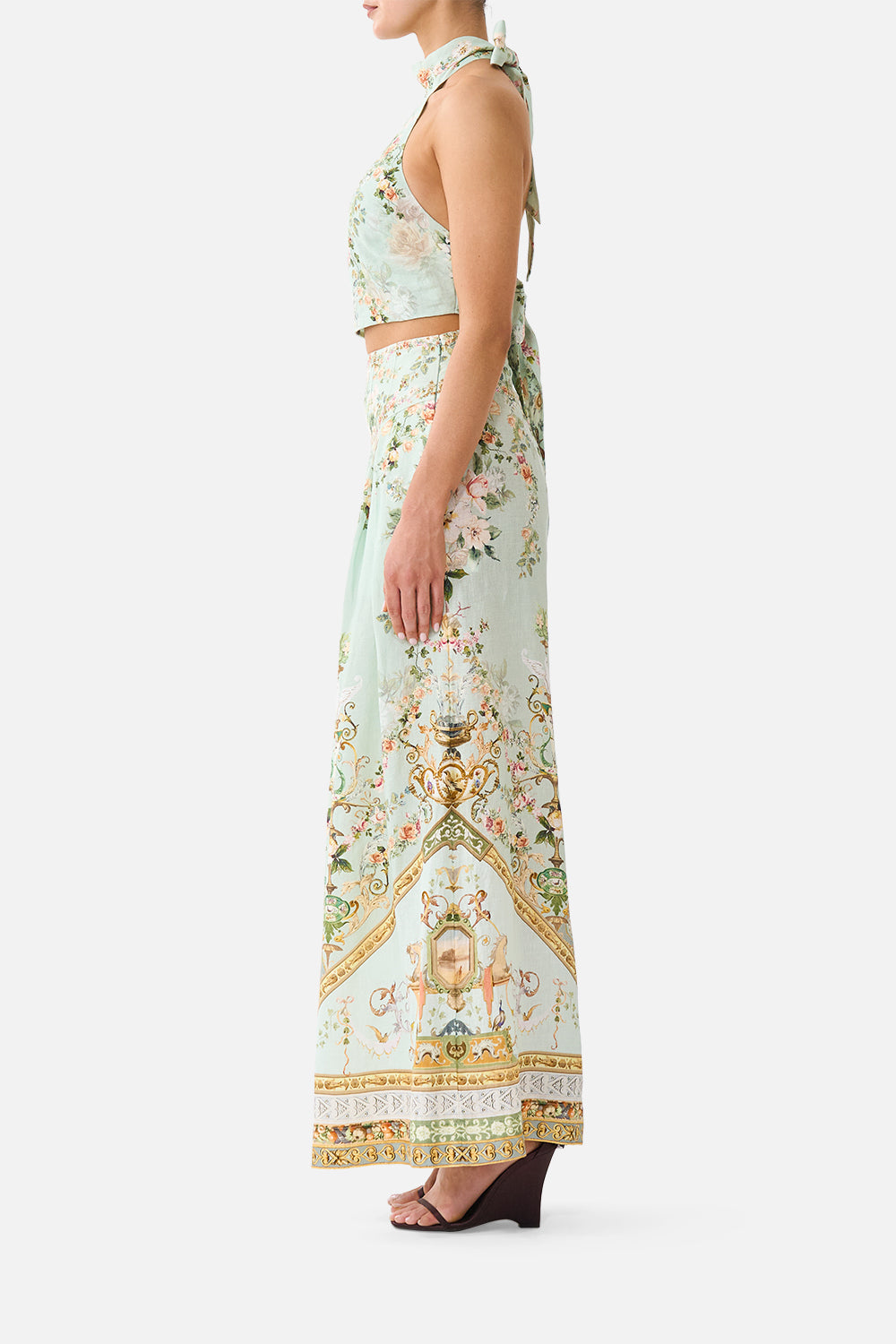 TOP ATADO AL CUELLO REVERSIBLE WILDFLOWER WUNDERLAND