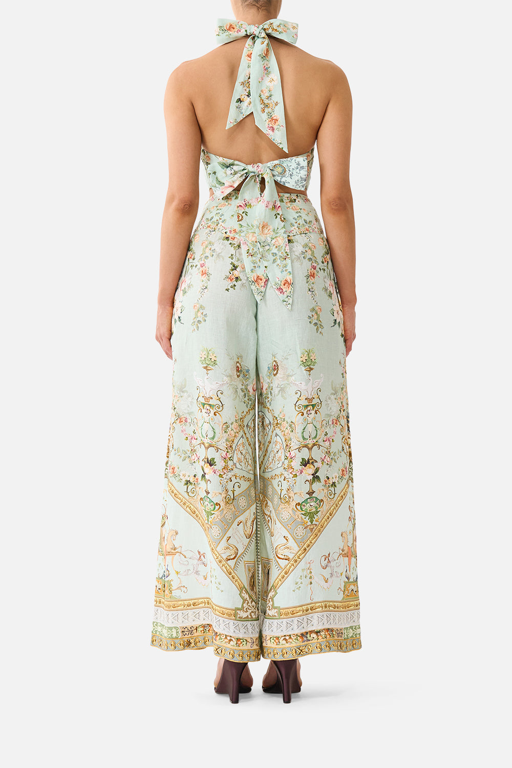 TOP ATADO AL CUELLO REVERSIBLE WILDFLOWER WUNDERLAND