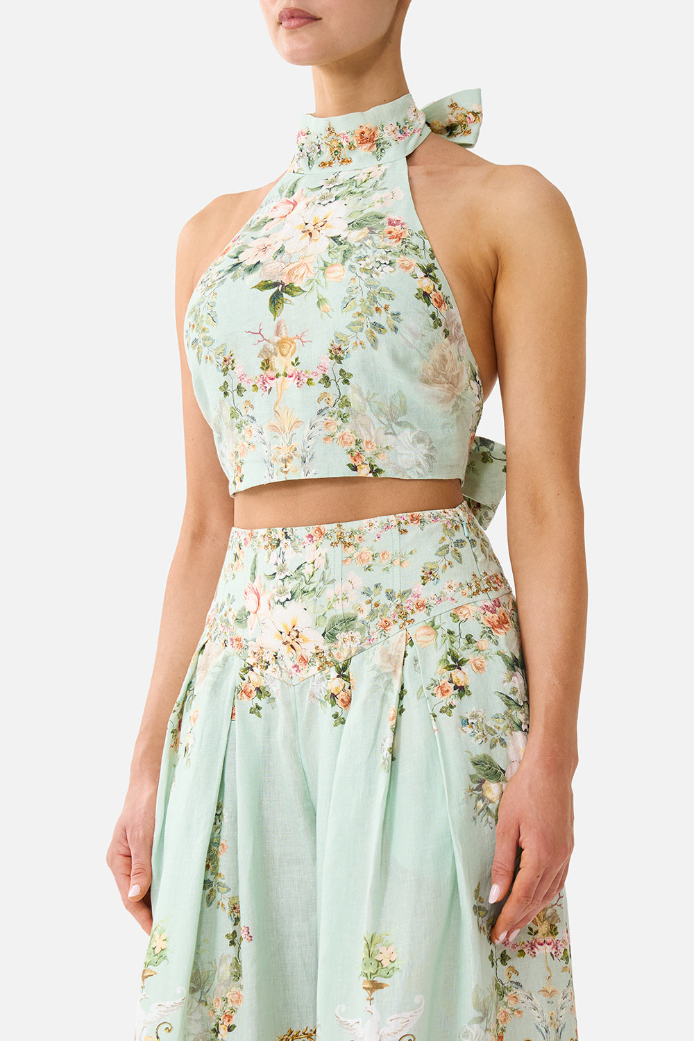 TOP ATADO AL CUELLO REVERSIBLE WILDFLOWER WUNDERLAND