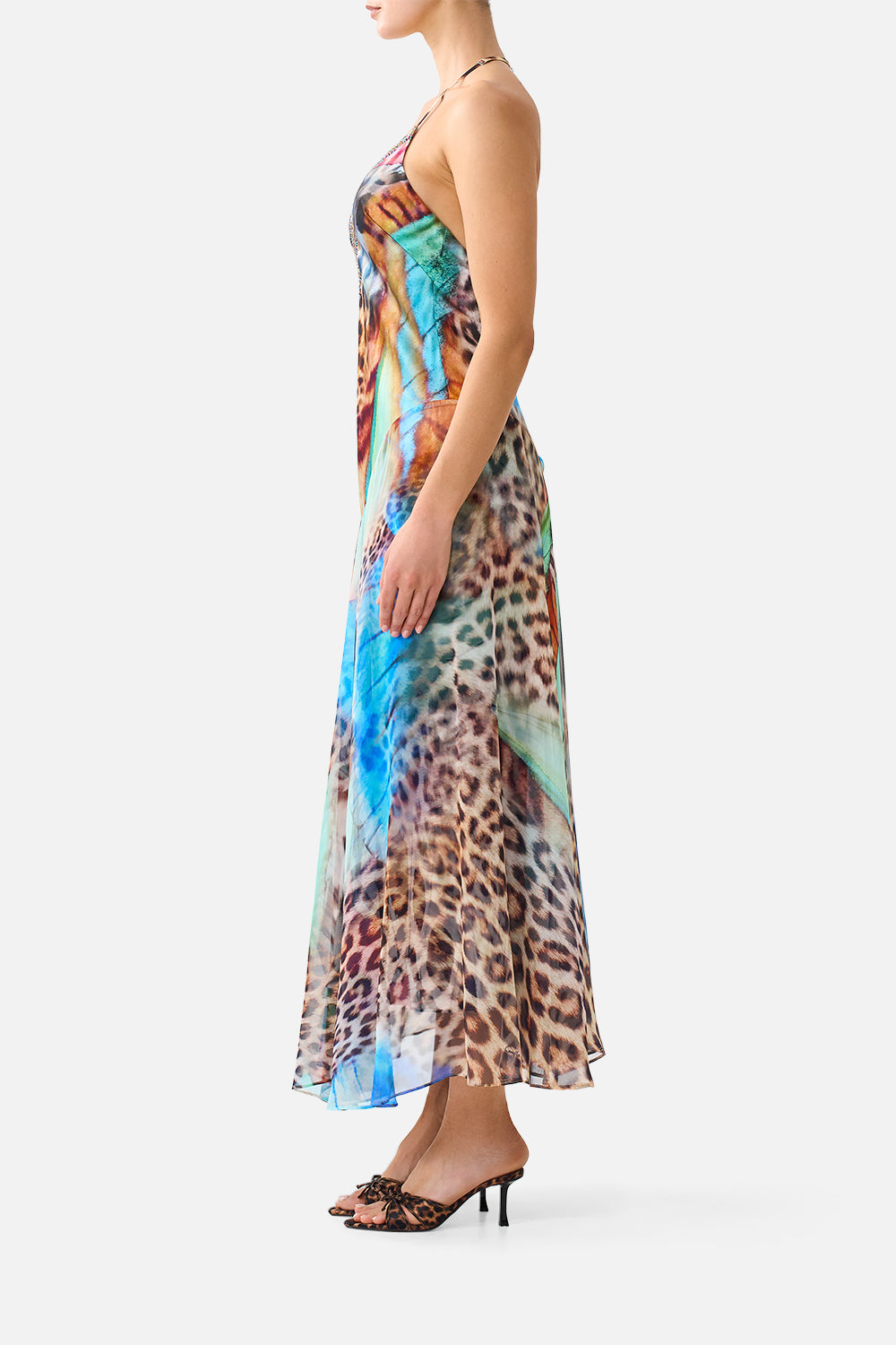 VESTIDO LENCERO CON DETALLES METÁLICOS BUTTERFLY BOHEMIA