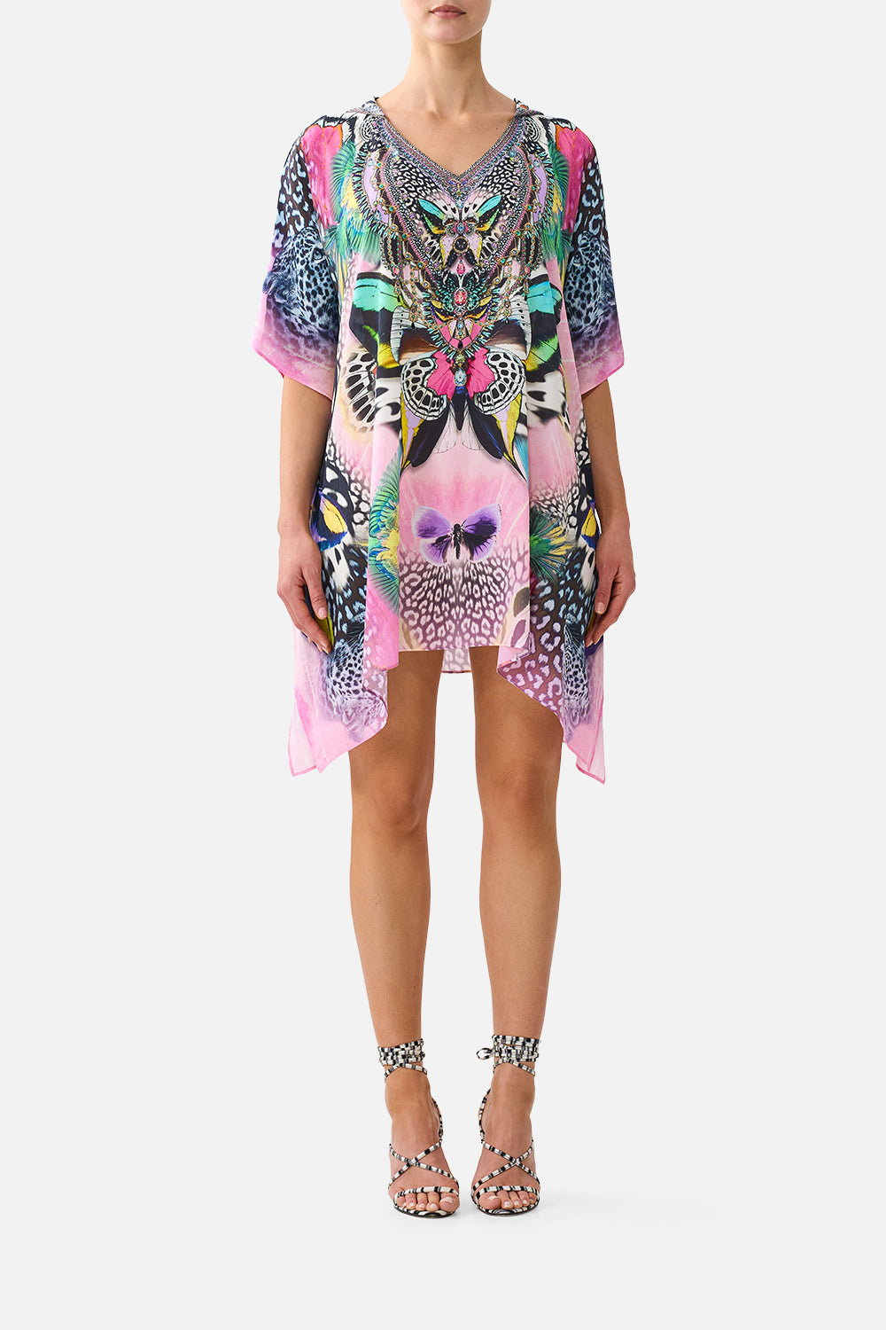 The CAMILLA SHORT HOODED KAFTAN MILLAMORPHOSISMILLAMORPHOSIS