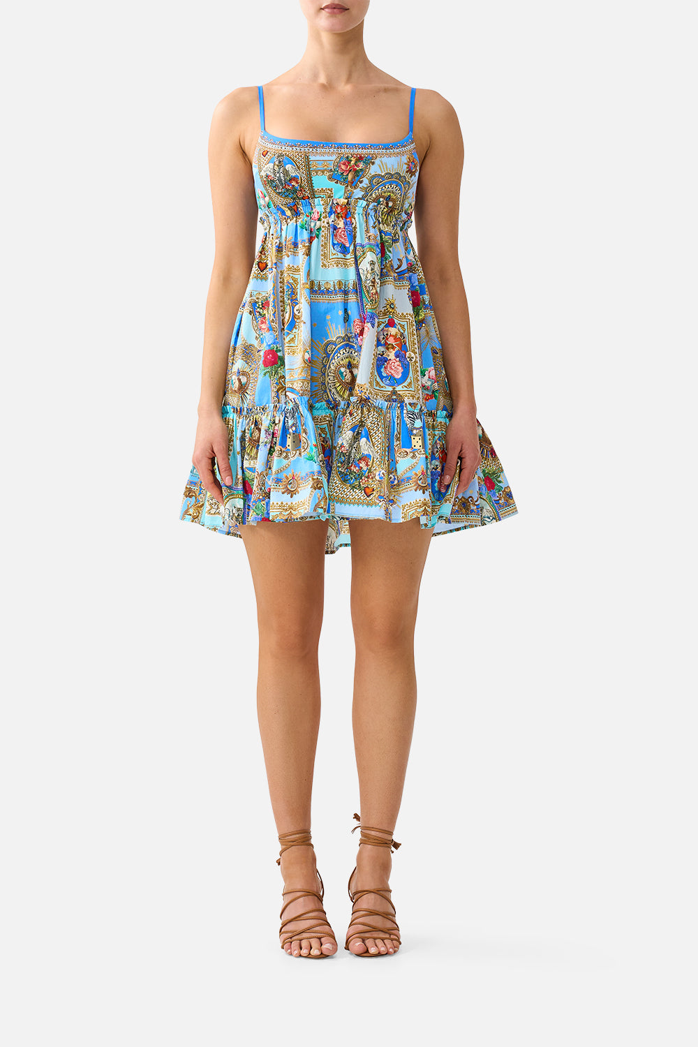 The CAMILLA SHORT DRESS WITH JERSEY BODICE VERSES IN VINTAGEVERSES IN VINTAGE