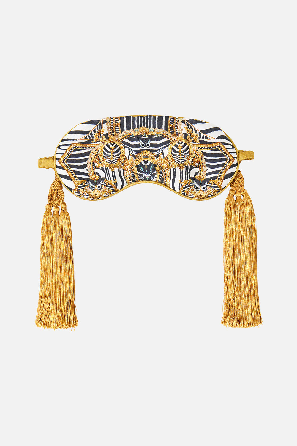 The Pillowcase And Eye Mask With Tassels Set in print Zig Zag Zoo