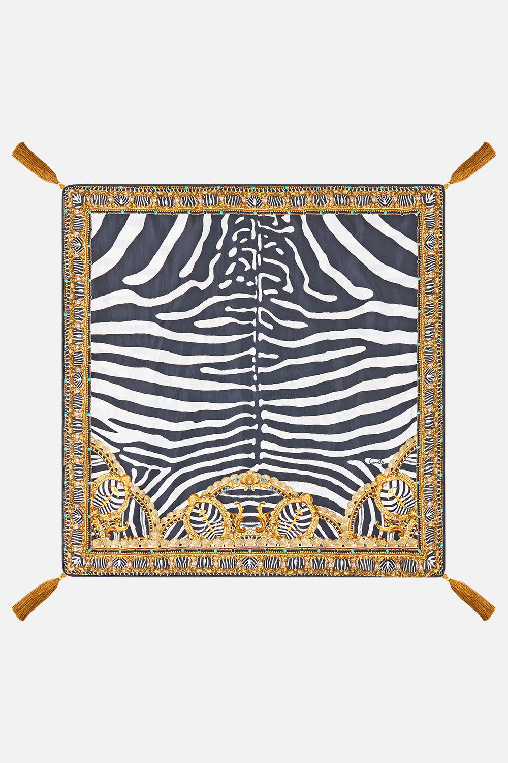 LARGE SQUARE CUSHION ZIG ZAG ZOO