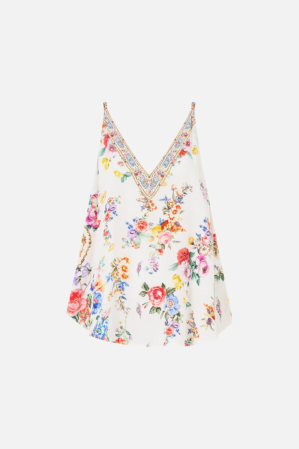 CAMISETA DE TIRANTES CON CUELLO EN V DEJÉ MI CORAZÓN EN GRANADA
