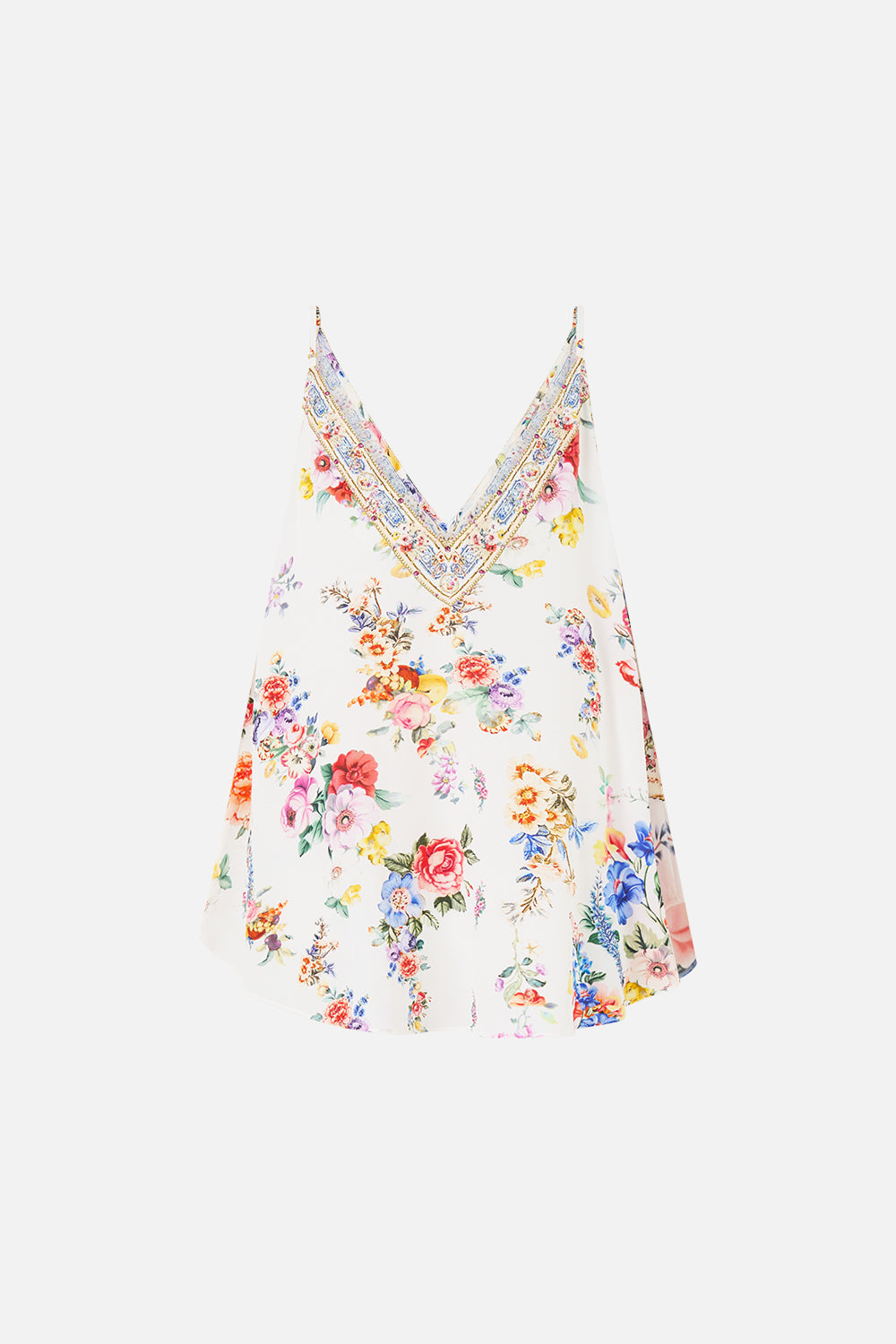 CAMISETA DE TIRANTES CON CUELLO EN V DEJÉ MI CORAZÓN EN GRANADA
