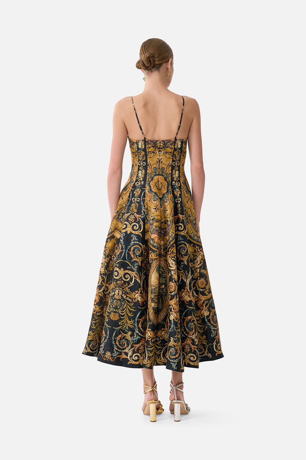 VESTIDO CORSET CON FALDA LARGA EVASÉ MEMORIAS DE MUSEO