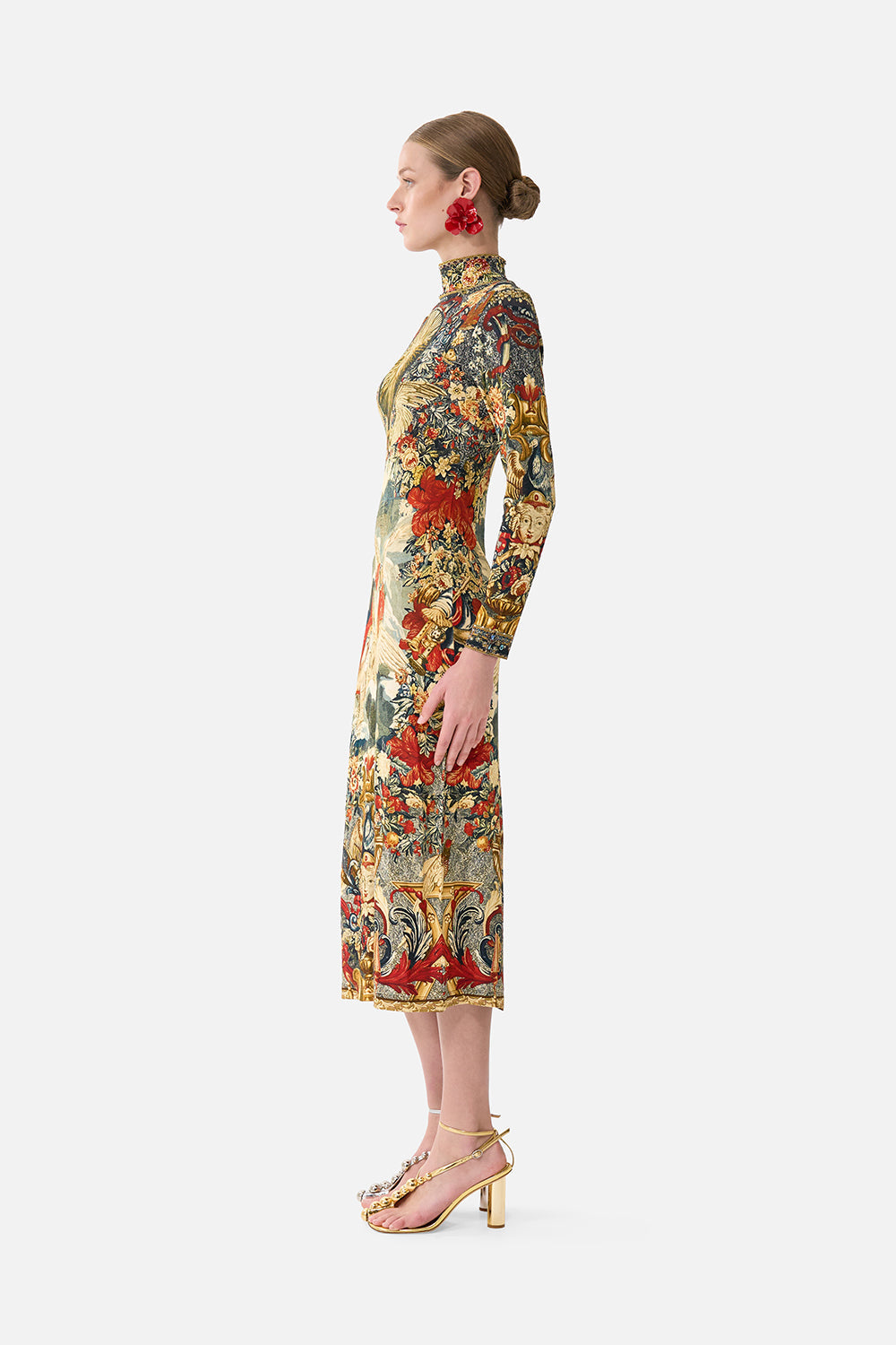 The Meet Me At The Met Turtle Neck Jersey Dress