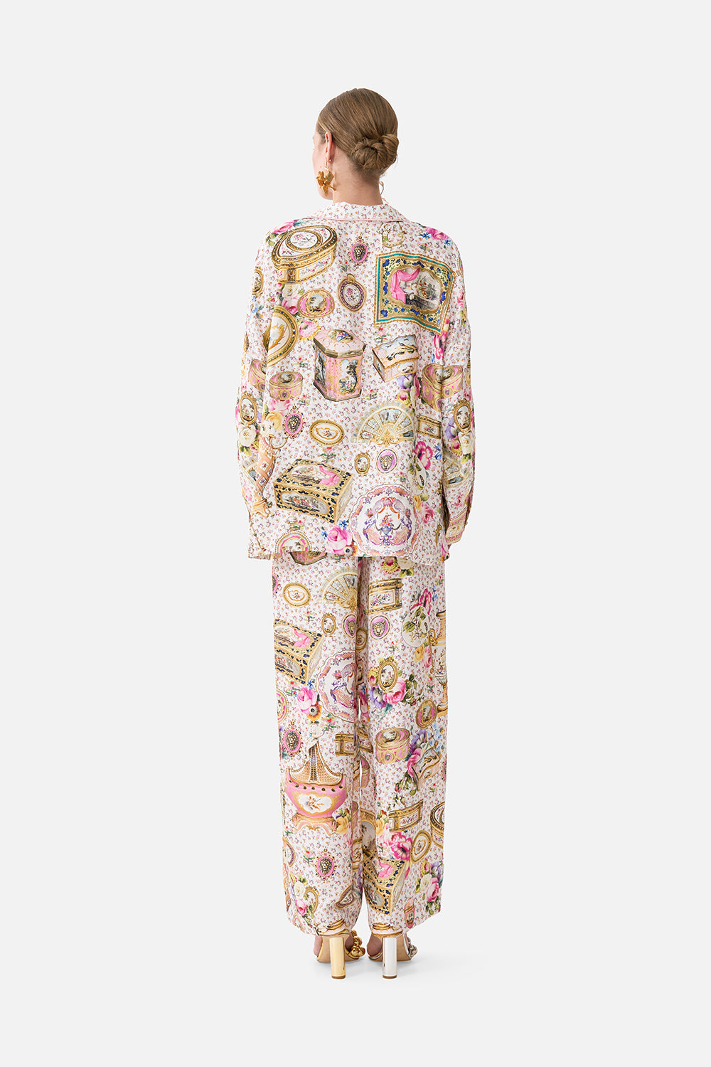 RELAXED COLLARED SHIRT WITH POCKET IN THE HEART OF ART