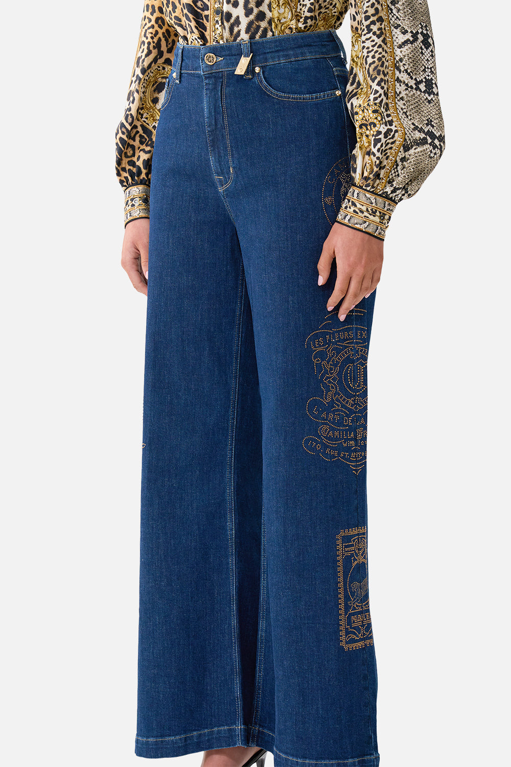 The CAMILLA JENNA HIGH WAISTED FLARE DENIM