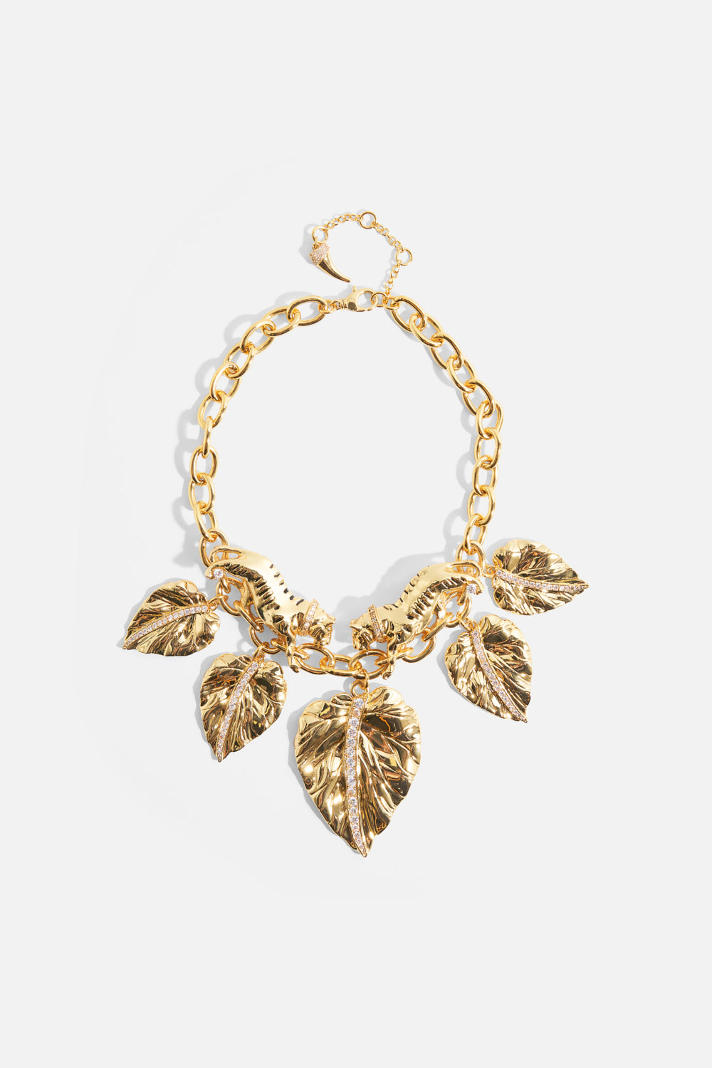 The CAMILLA Gilded Realms Statement Necklace in gold.
