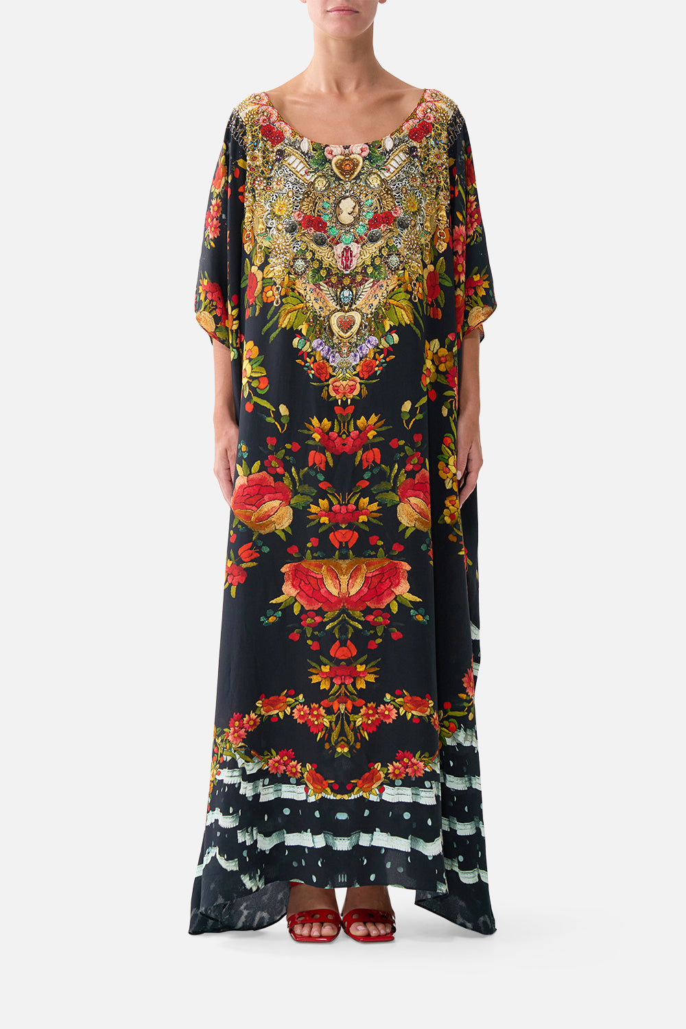 The Lift The Veil Round Neck Kaftan | CAMILLA US – CAMILLA