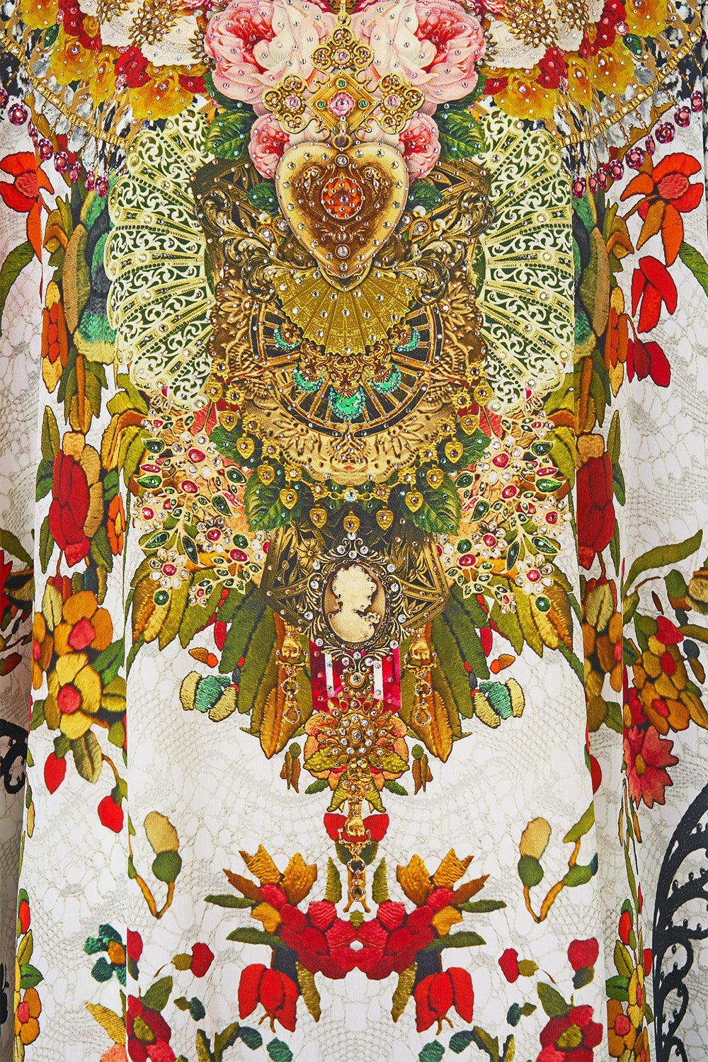 ROUND NECK KAFTAN LA ROSA