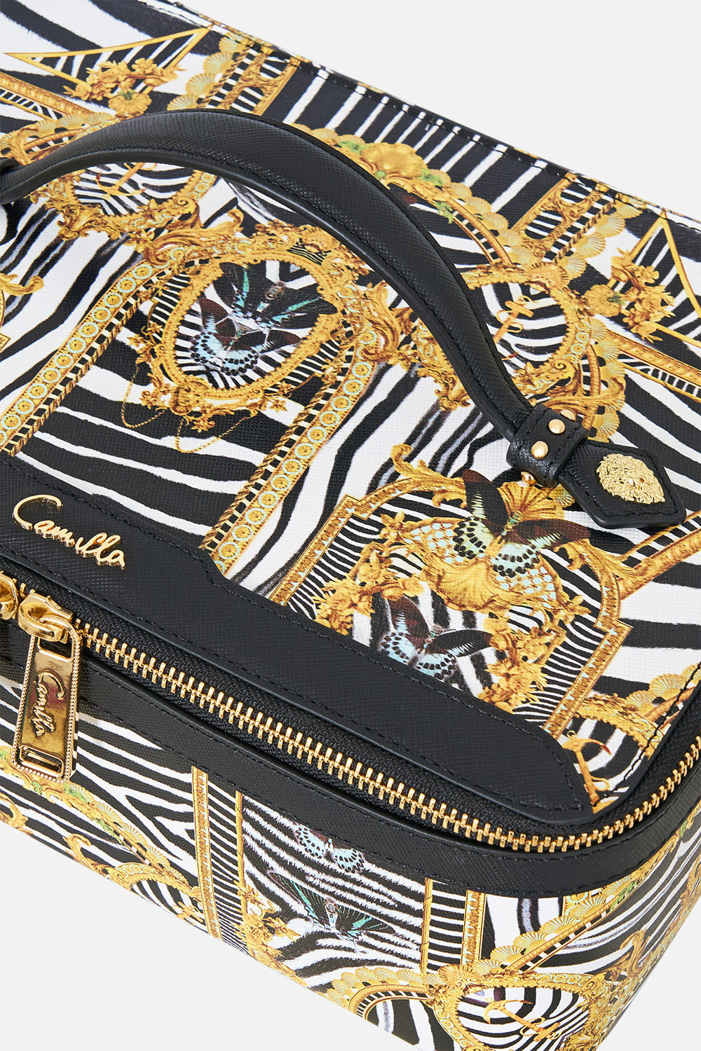 The CAMILLA Large Vanity Kit in Print Zig Zag Zoo. Ghost View