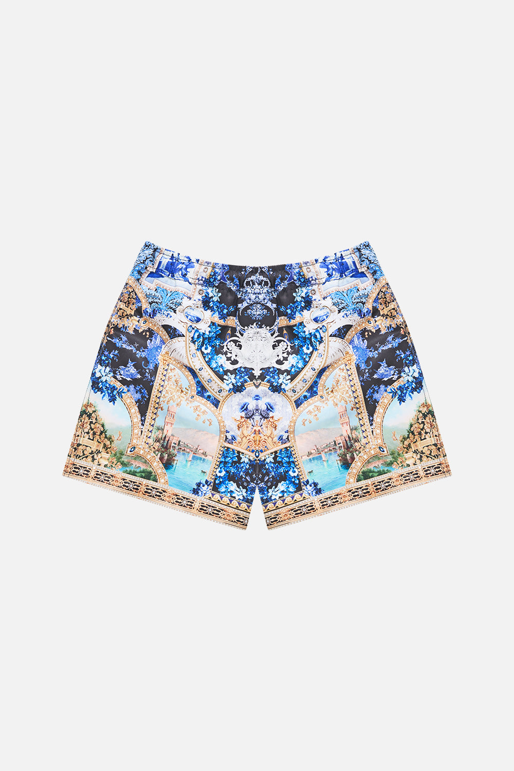 BOYS MID LENGTH BOARDSHORT W ELASTIC WAIST SWEET SACRÉ BLEU