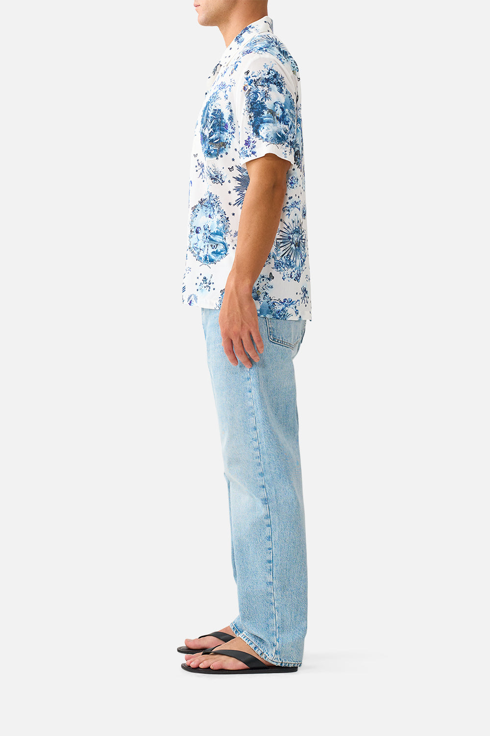 SHORT SLEEVE CAMP COLLARED SHIRT THE PORCELAIN PARLOUR