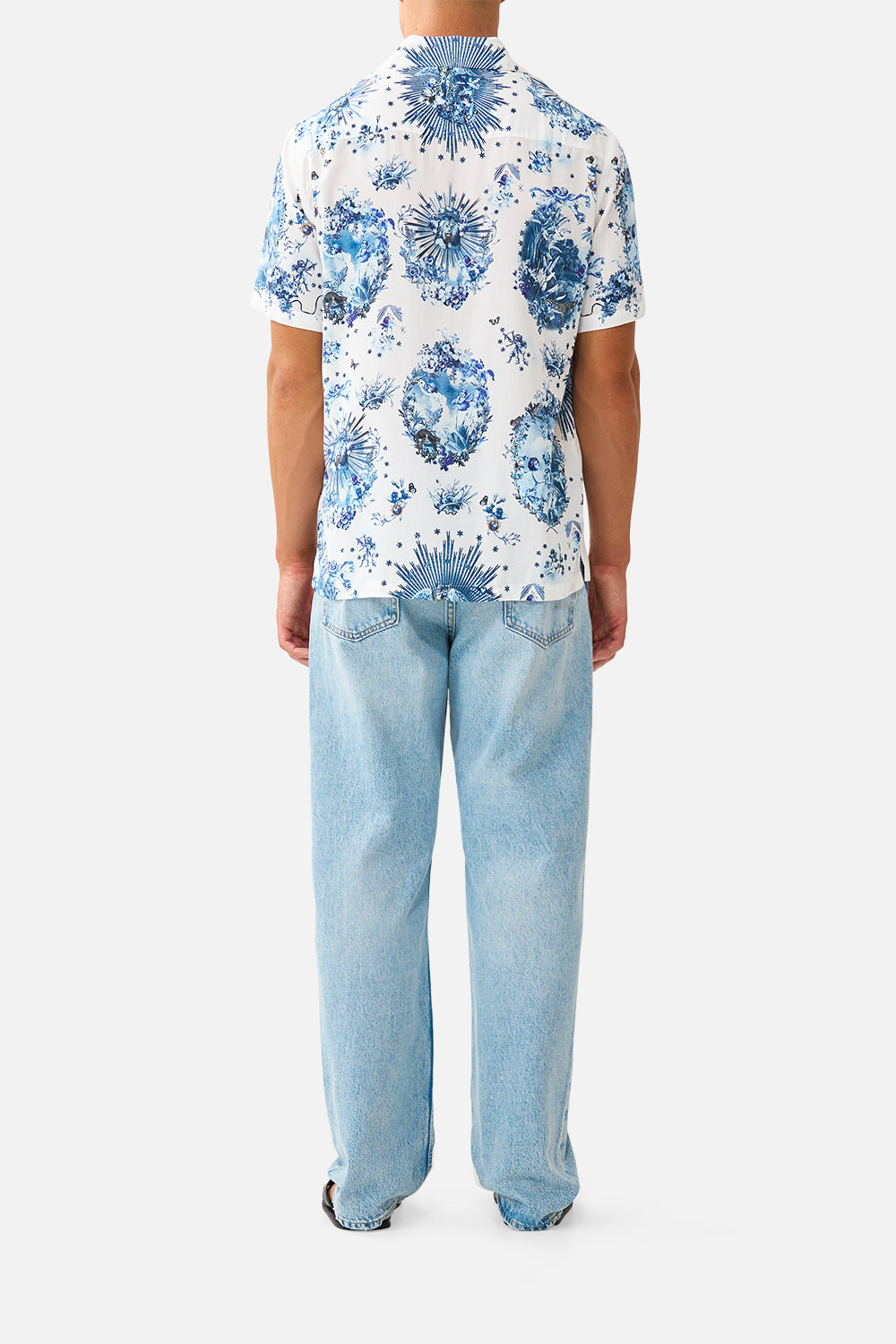 SHORT SLEEVE CAMP COLLARED SHIRT THE PORCELAIN PARLOUR