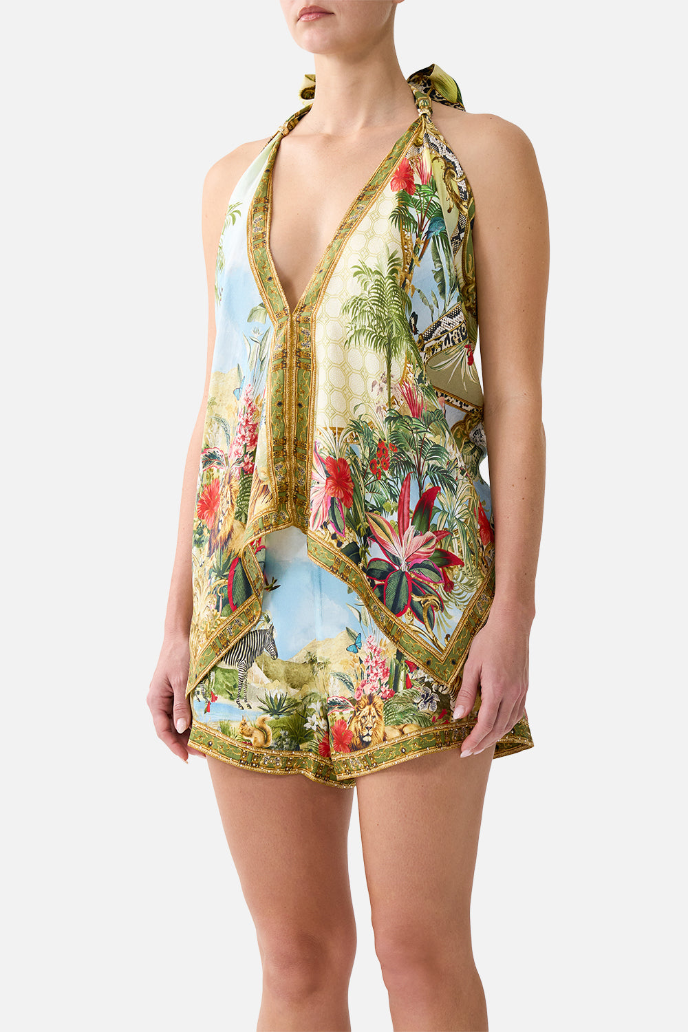 The CAMILLA SCARF TIE TOP WANDERLUST EMPIRE
