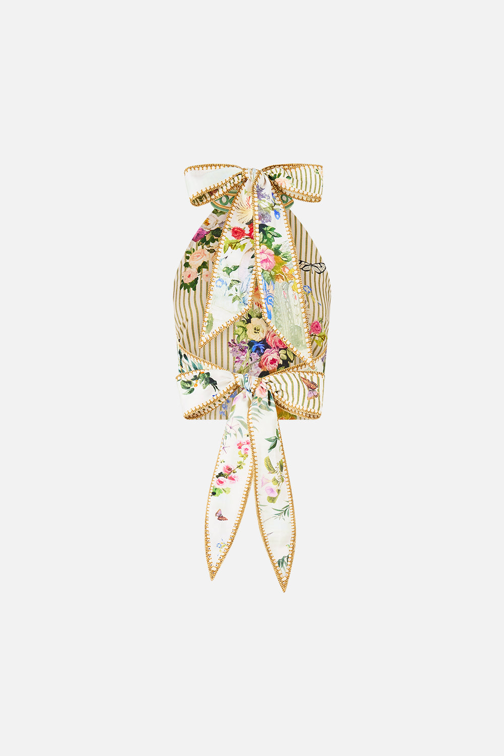 The CAMILLA REVERSIBLE HALTER TIE BACK TOP ART FOR THE EMPRESS