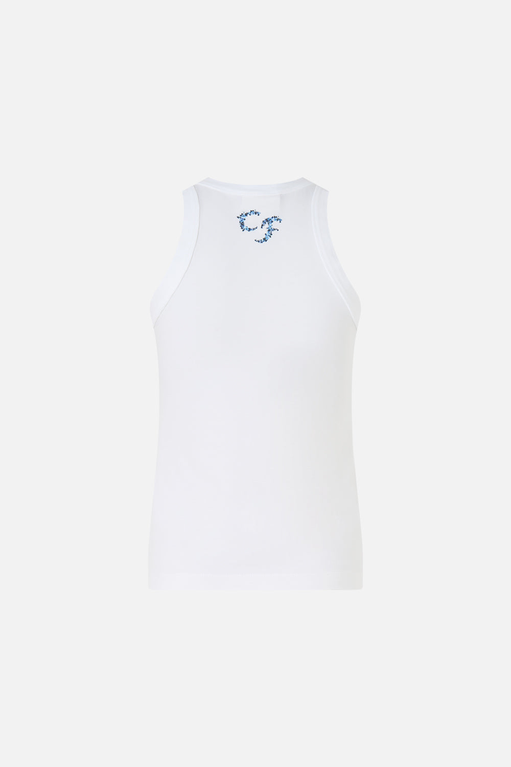 CAMISETA SIN MANGAS DE PUNTO CIELOS DE DIENTE DE LEÓN