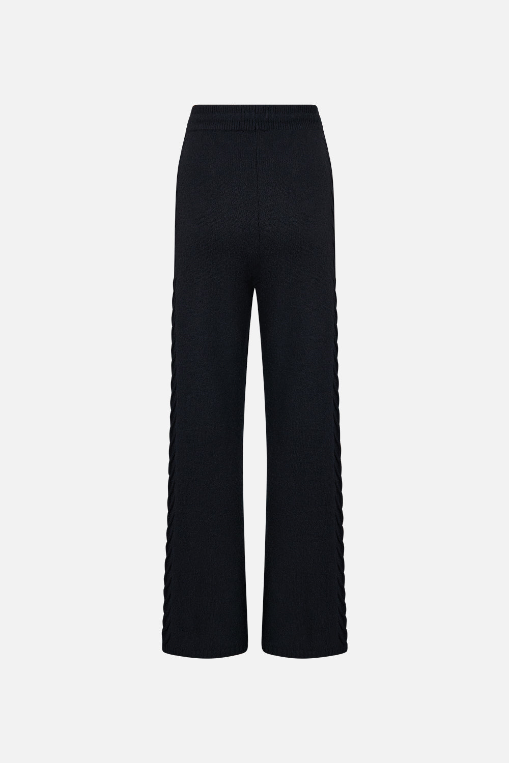 The CAMILLA CASHMERE KNIT PANT NIGHT GARDEN in our  print.