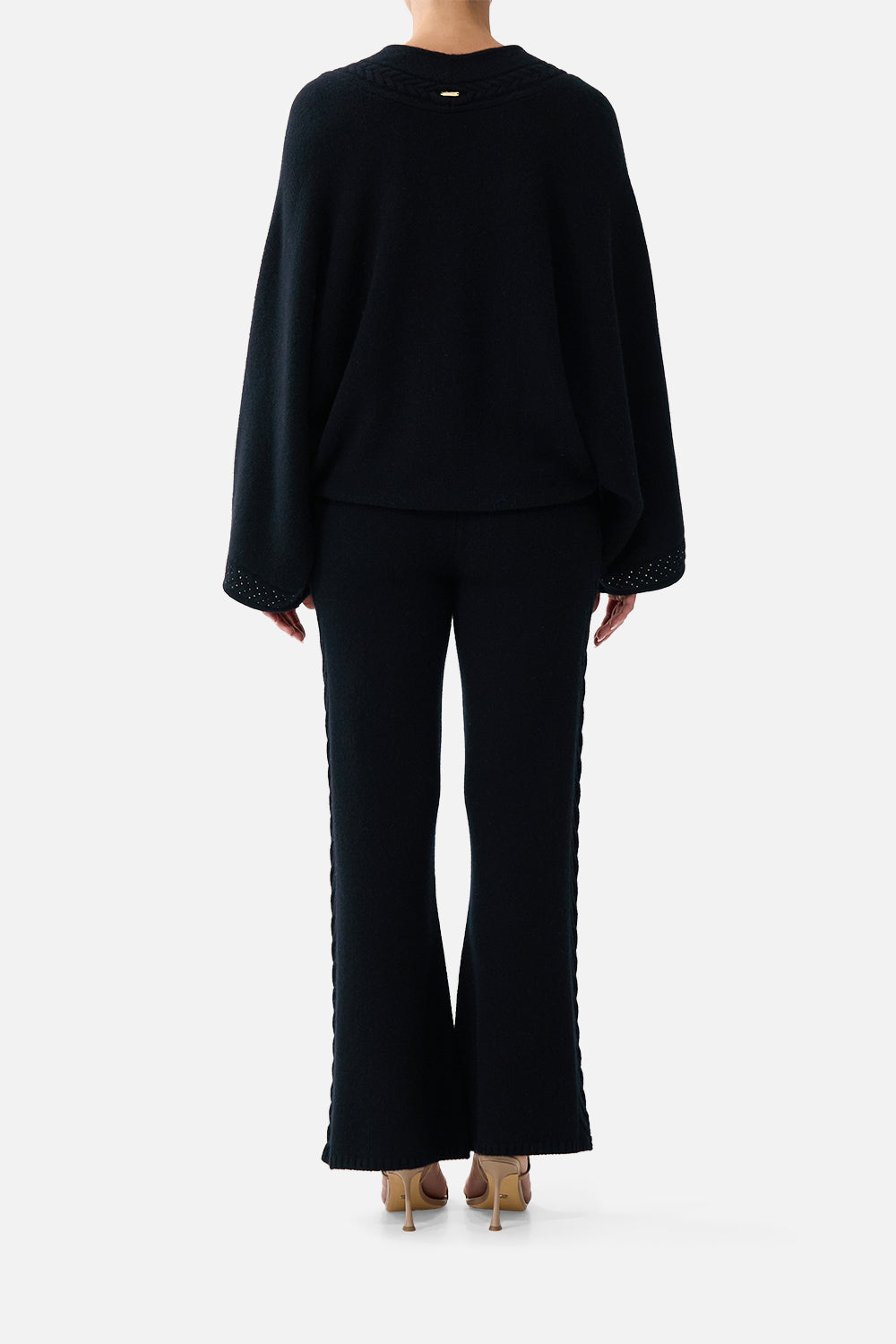 The CAMILLA CASHMERE KNIT PANT NIGHT GARDEN