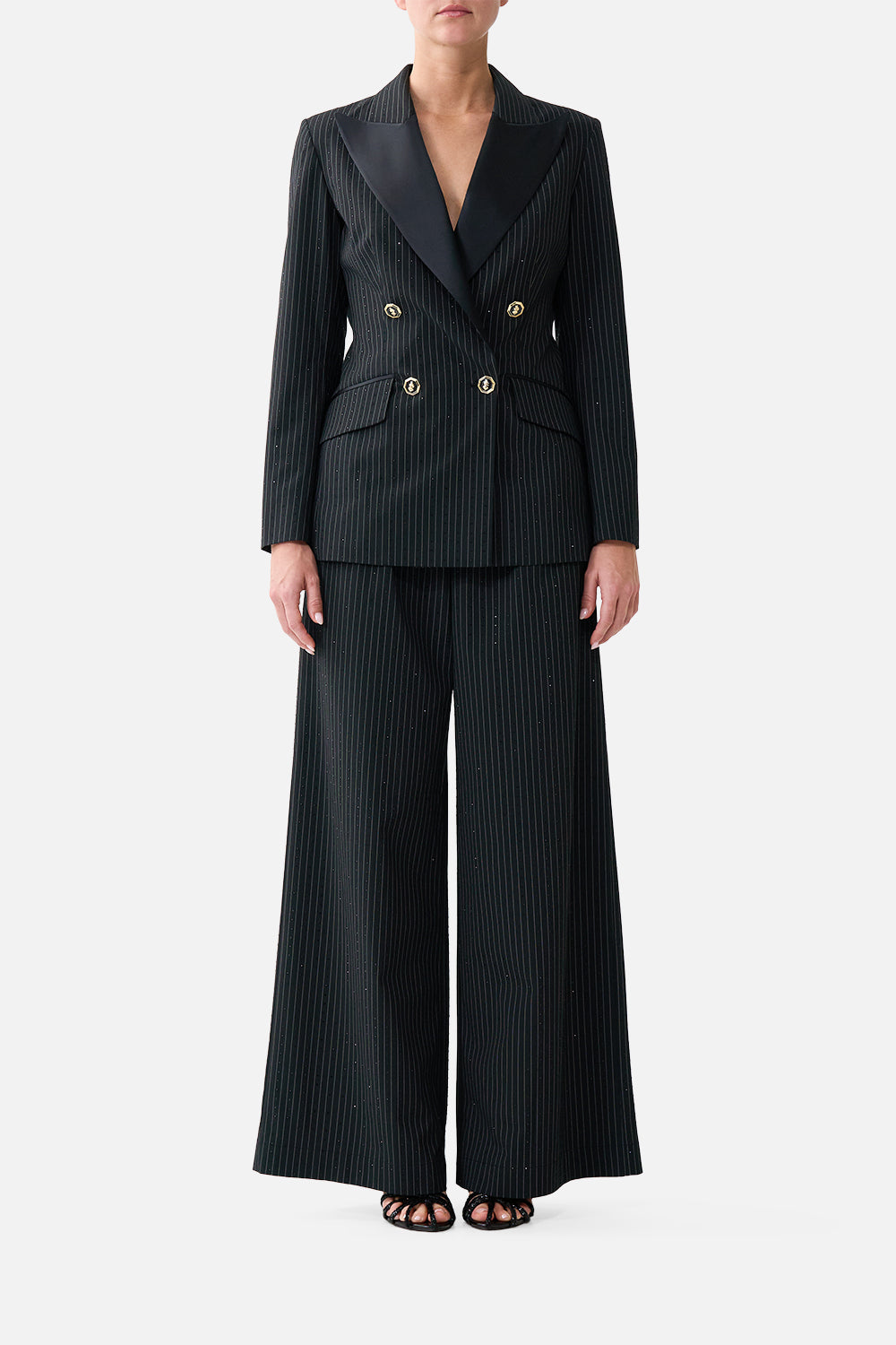 CHAQUETA DE TRAJE CRUZADA NIGHT GARDEN
