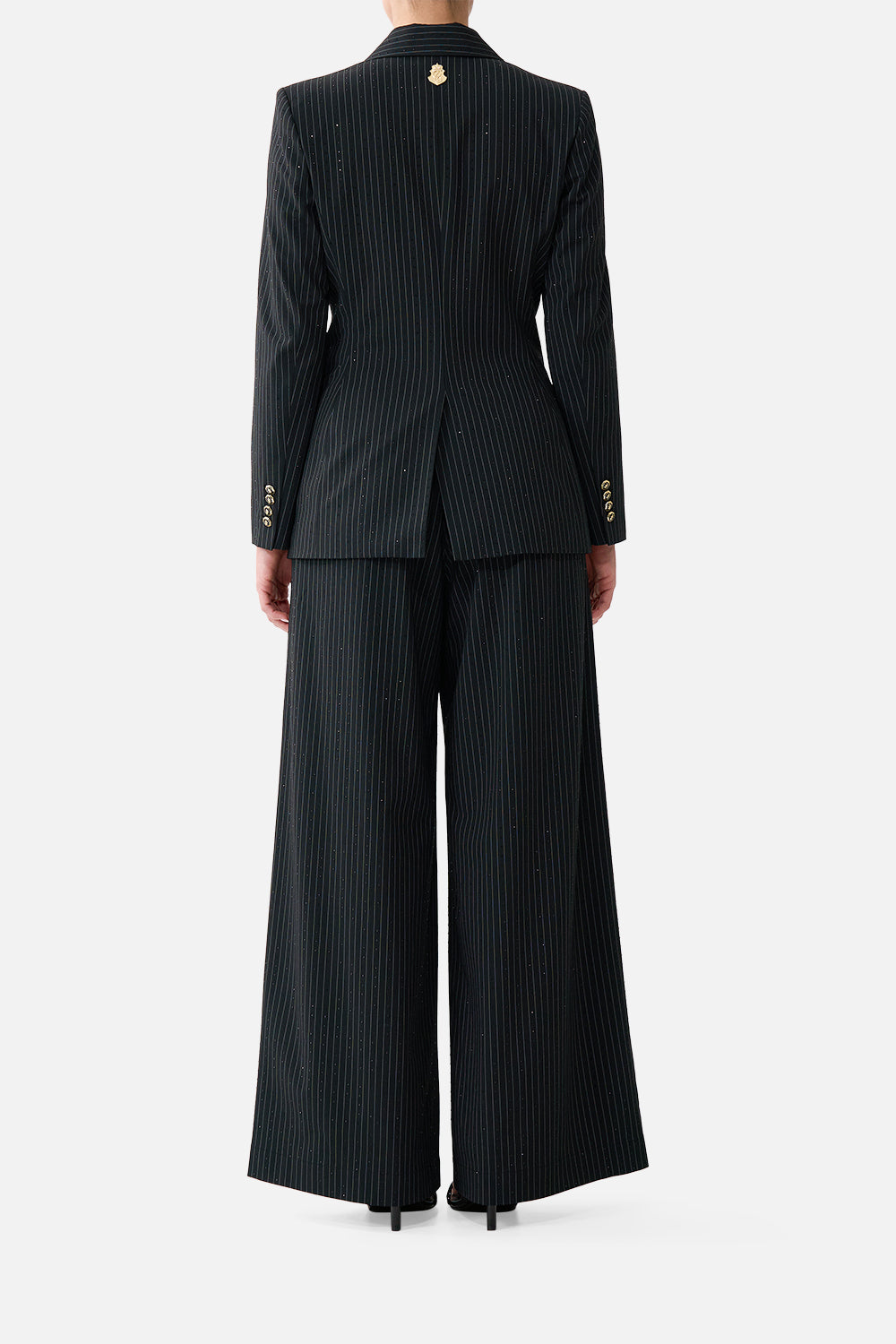 PANTALÓN DE CINTURA ANCHA NOCHE JARDÍN