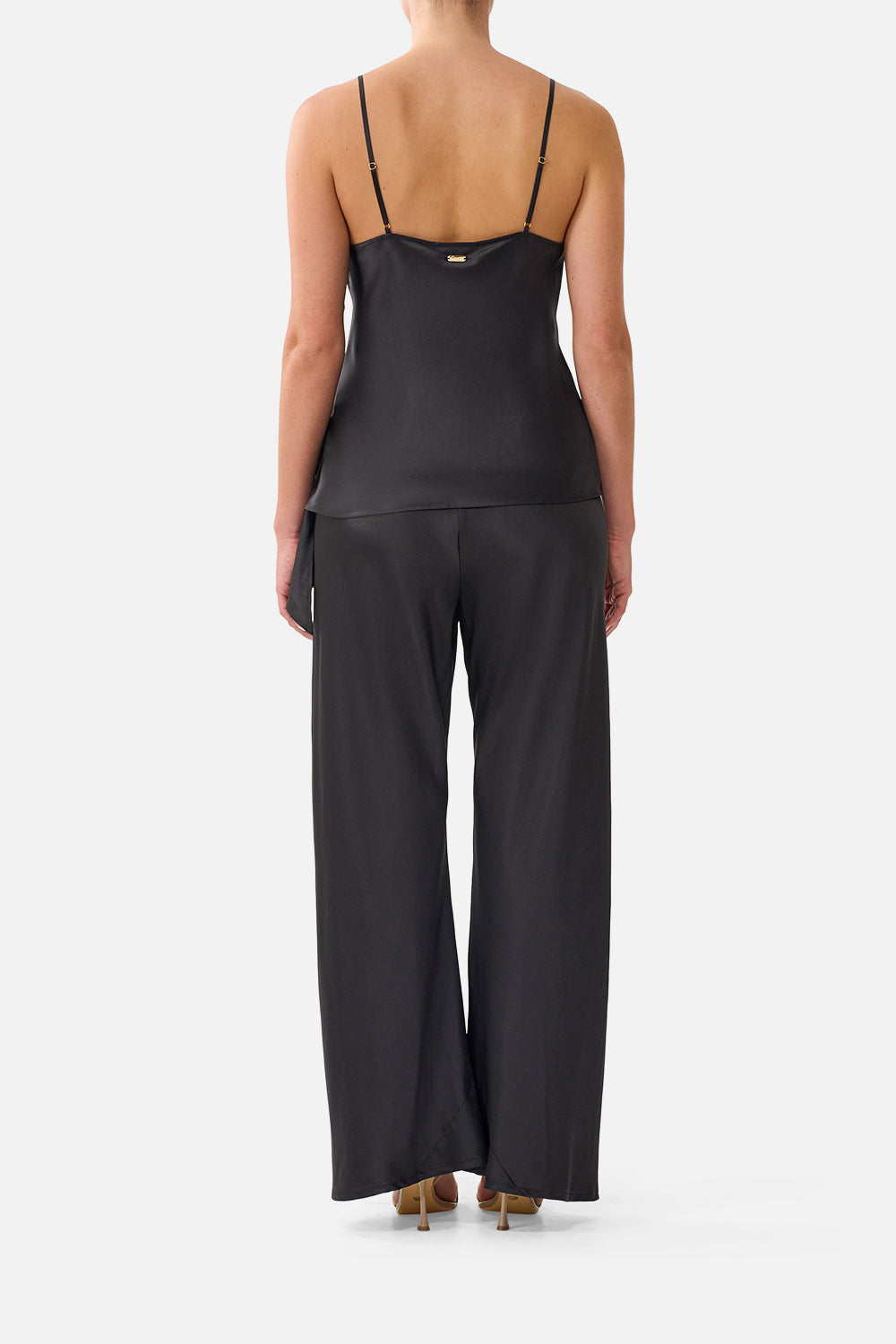 The CAMILLA ASYMMETRIC DRAPED TOP SILK ESSENTIALS