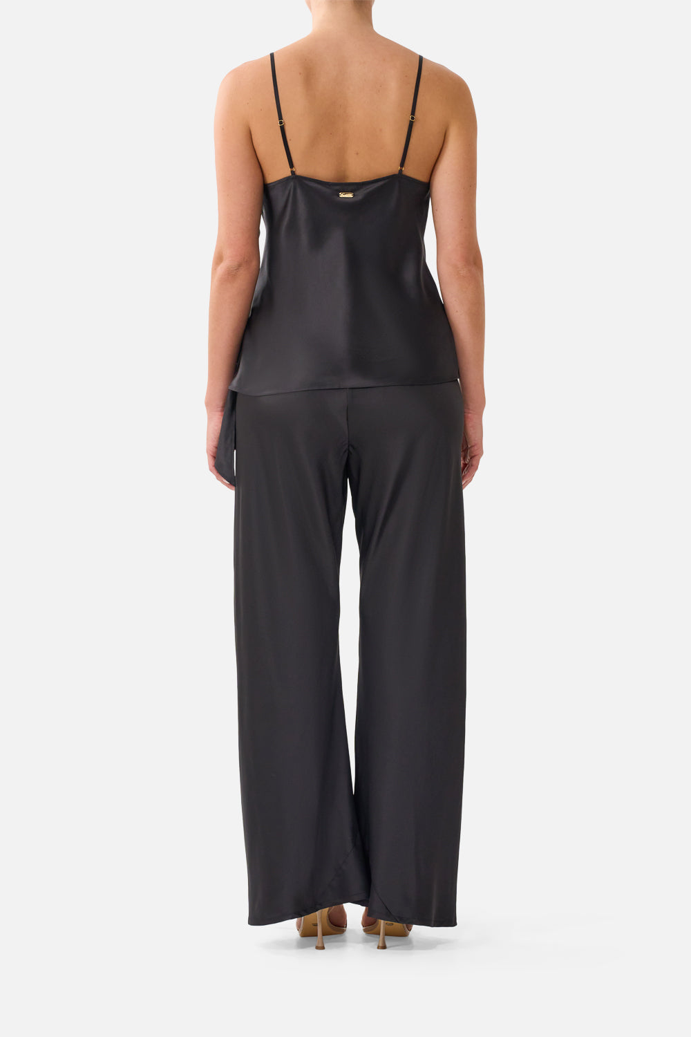 The CAMILLA Bias Cut Drawstring Pant Silk Essentials in our Silk Essentials print.