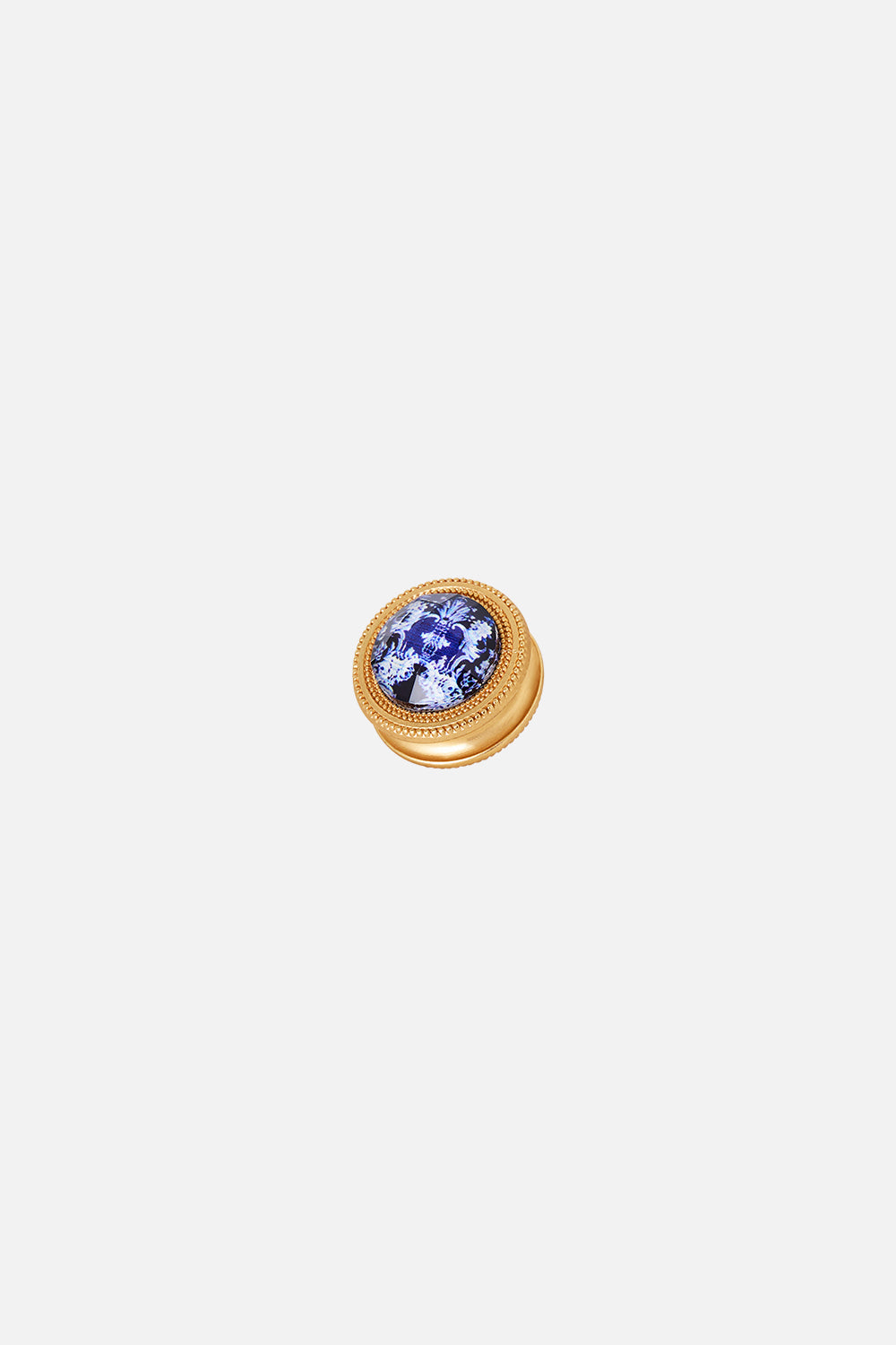 The CAMILLA Gold Clothing Magnets in Print Sweet Sacre Bleu. Ghost View