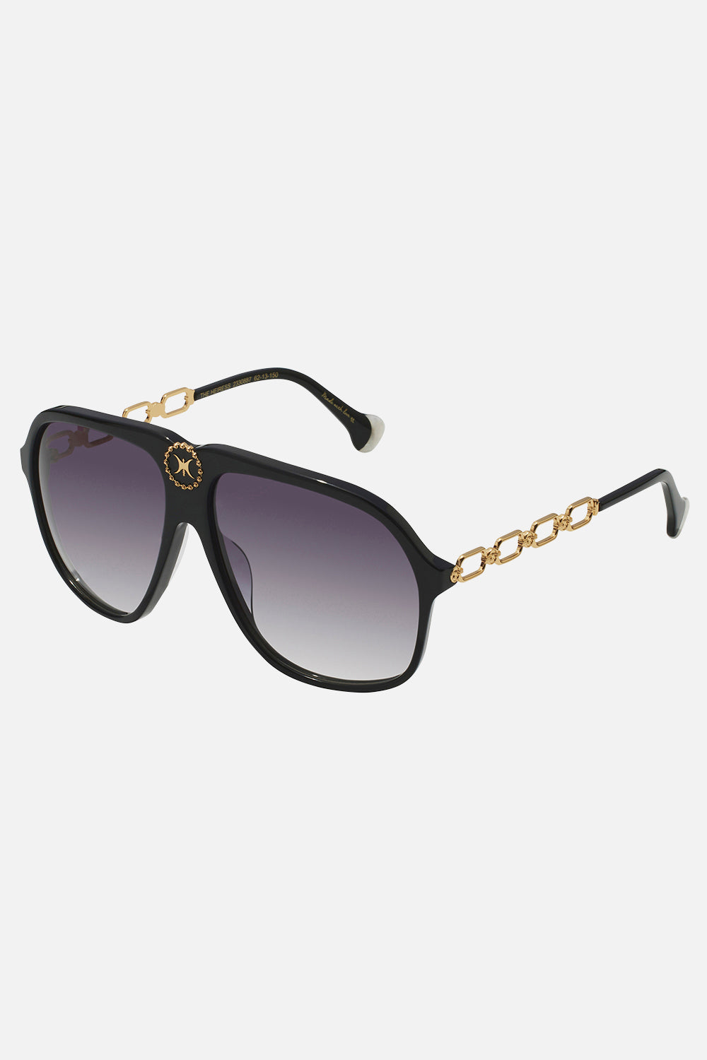 CAMILLA black designer sunglasses 