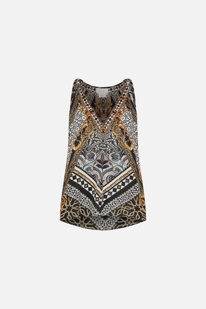 TANK TOP WITH STRAP BEAD DETAIL LOOK UP TESORO