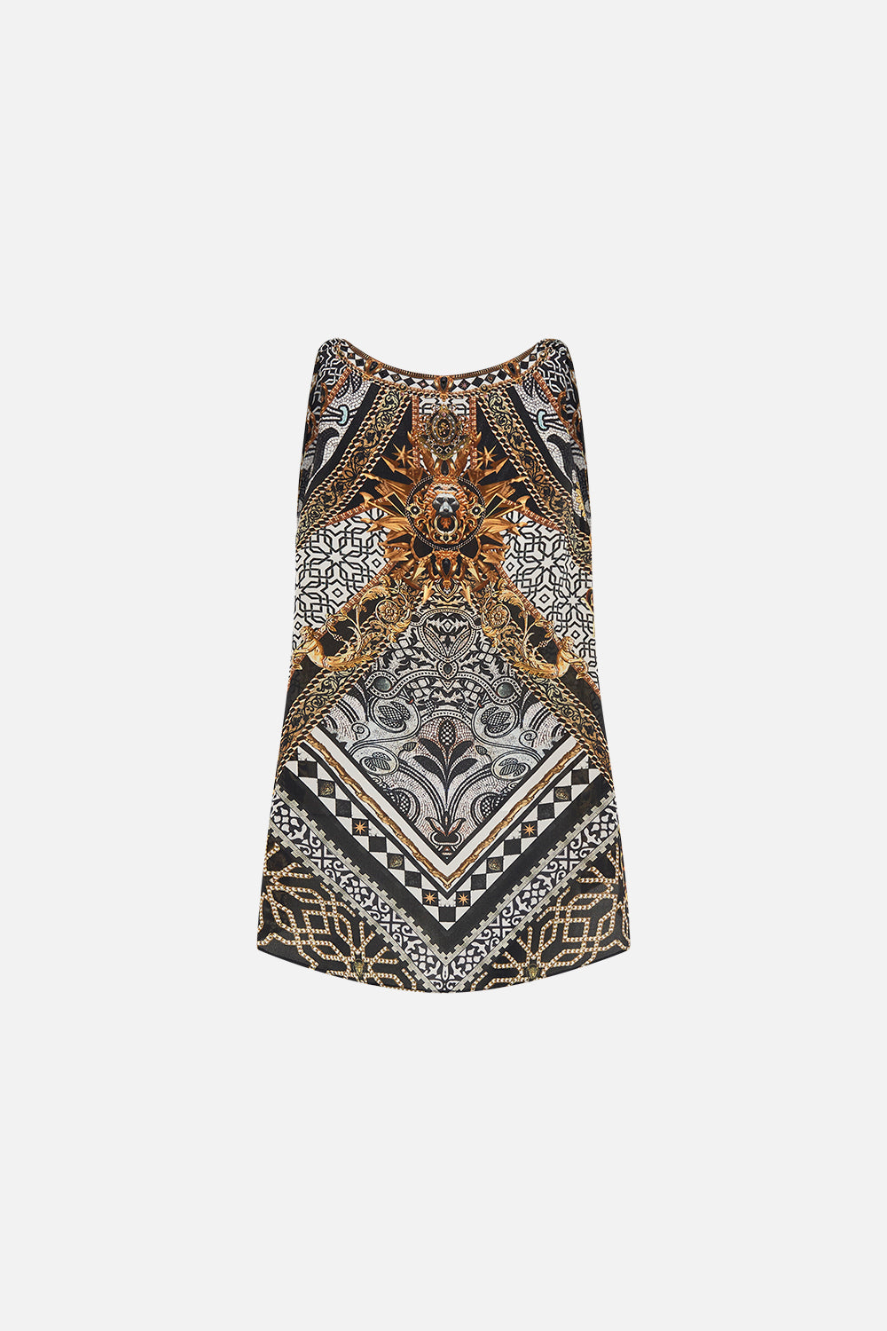 TANK TOP WITH STRAP BEAD DETAIL LOOK UP TESORO