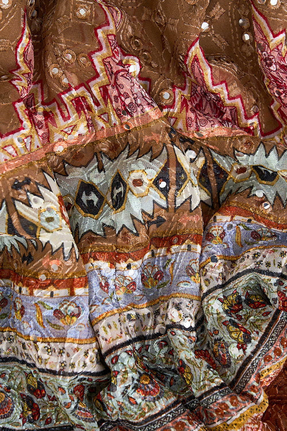 Fabric Of Time Woven Short Sarong With Macrame Tie Waist | CAMILLA
