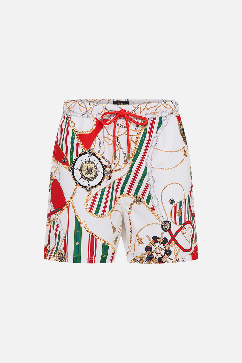 Product view of Hotel franks By CAMILLA mens boardshort in Saluti Summertime print